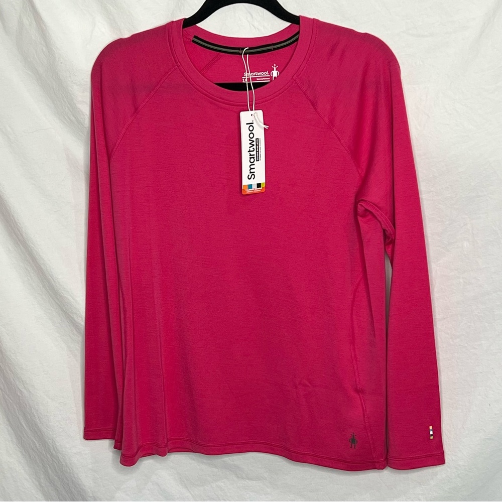 NWT‎ Smartwool Women’s Classic Thermal Merino Wool 250 Base Layer Crew Top Pink